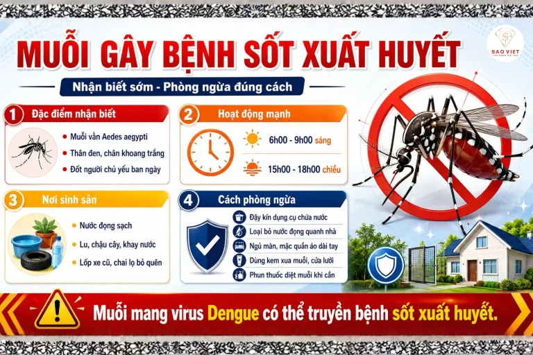 Muỗi gây bệnh sốt xuất huyết