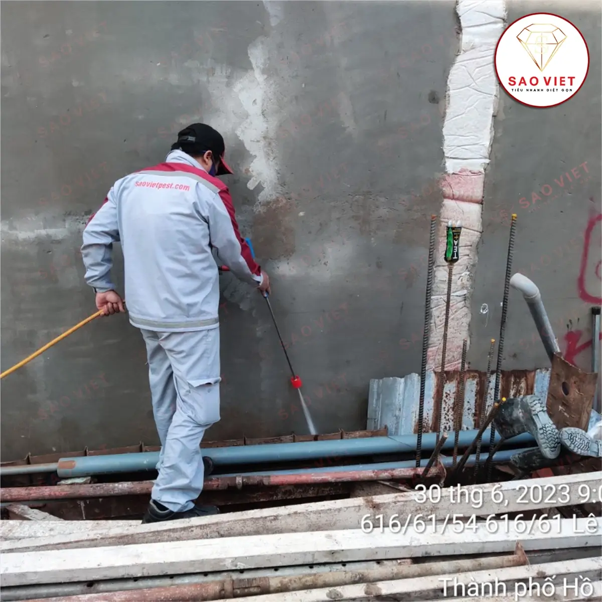 Xử lý mối nền móng công trình trước khi xây dựng
