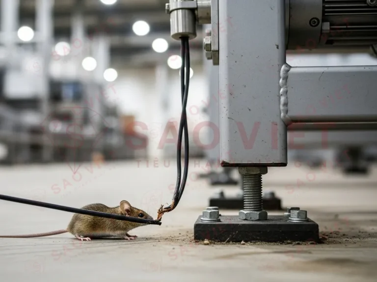 Chuột thường xuyên tấn công những nhà máy có nhiều máy móc không được bảo vệ kỹ lưỡng