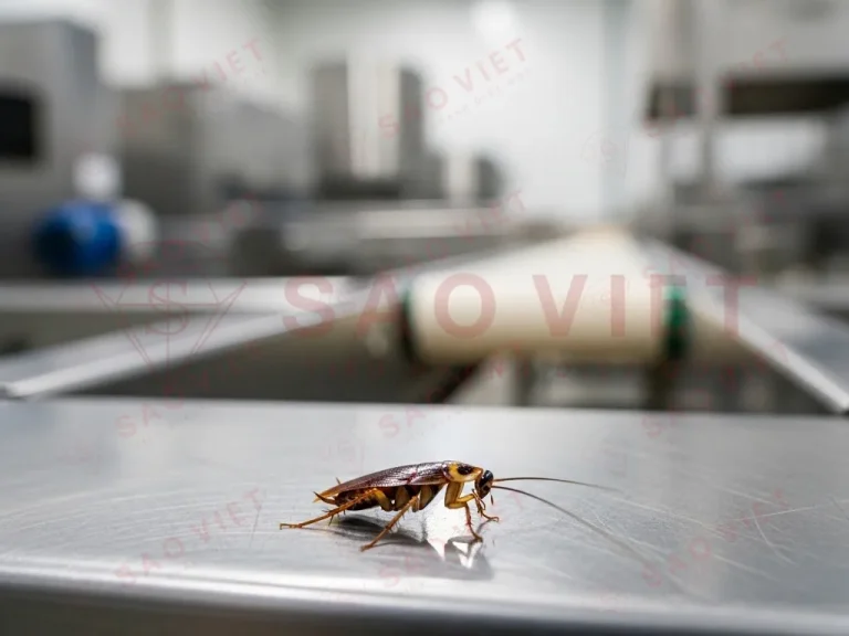 Dịch vụ diệt côn trùng nhà máy Khu công nghiệp VSIP I, II, II-A: Giải pháp toàn diện cho môi trường sản xuất an toàn 3 Gián là loài côn trùng dễ xuất hiện trong các nhà máy cần được xử lý sớm