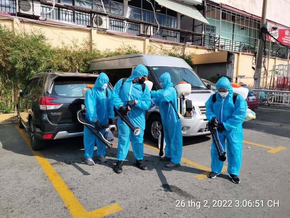 dịch vụ bơm khử khuẩn