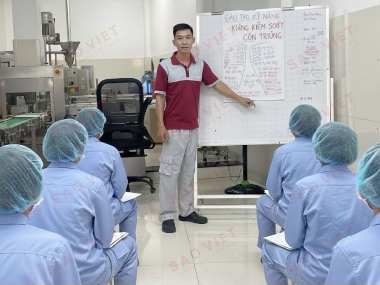Kinh Nghiệm Vượt Kỳ Audit Kiểm Soát Côn Trùng Cho Nhà Máy 2 Buổi đào tạo kỹ năng kiểm soát côn trùng cho nhân viên tại nhà máy thực phẩm