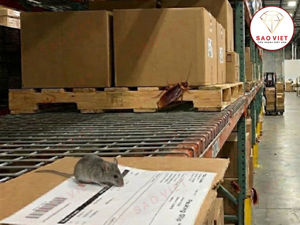 Côn trùng trong kho hàng, logistics