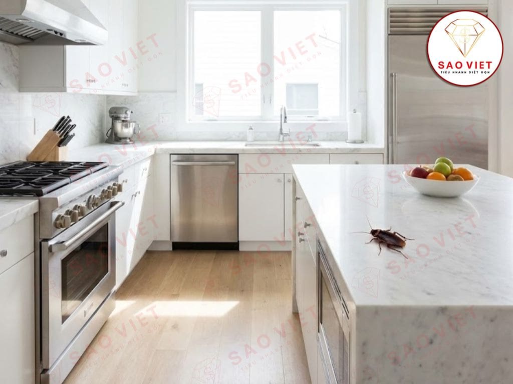 Nhà sạch nhưng có gián