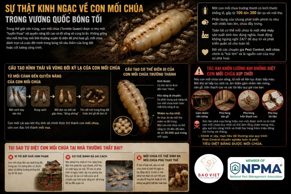 Con mối chúa hình thành ra sao