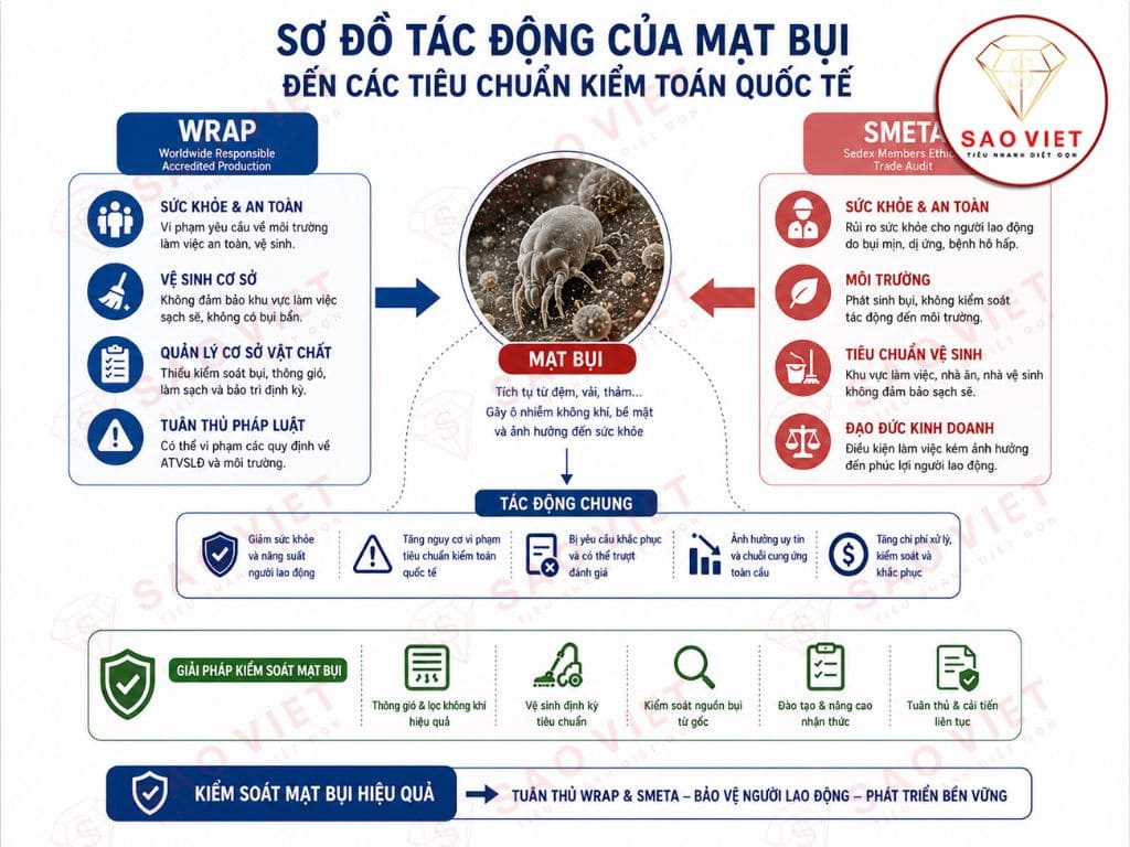Kiểm Soát Mạt Bụi Nhà Máy Dệt May: Giải Pháp Toàn Diện Đạt Chuẩn WRAP & SMETA