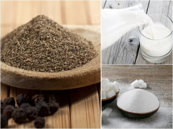 Hỗn hợp tiêu, sữa, đường dùng để đuổi ong ruồi Hỗn hợp tiêu, sữa, đường dùng để đuổi ong ruồi